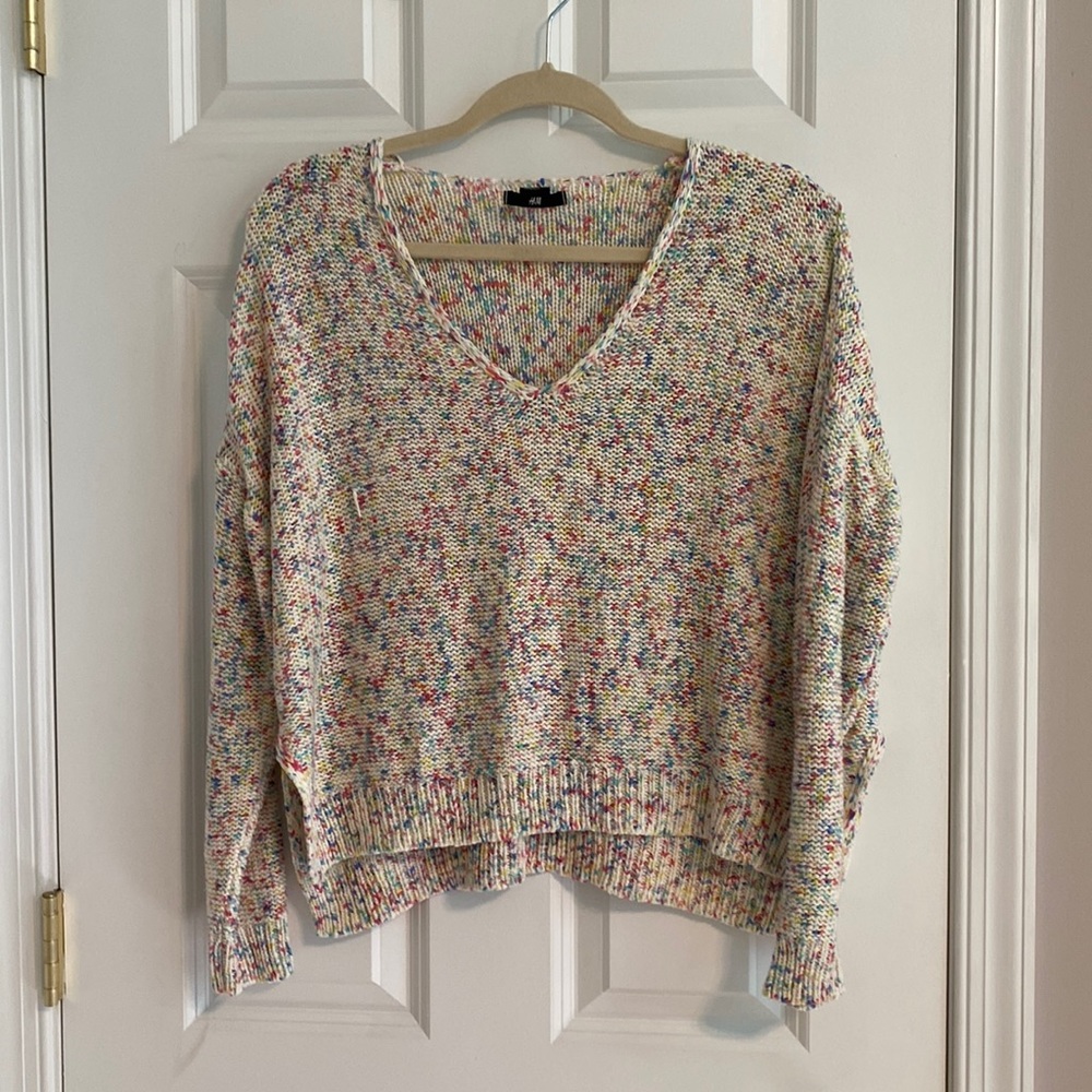 Multicolored knit sweater